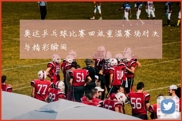 奥运乒乓球比赛回放重温赛场对决与精彩瞬间
